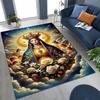 HD Faith Virgin Mary Jesus Blessed Rug Carpet for Bedroom Living Room Sofa Home Doormat Decor,Kids Play Non-slip Floor Mat