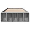 Bed Frame Gray Sonoma 75x190 Cm Particleboard