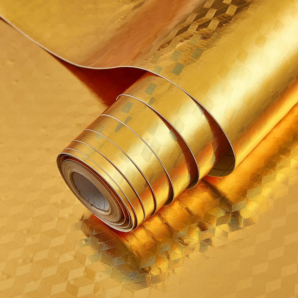 Fóliový papír Kuchyňská olejotěsná filmová kamna Vodotěsná Samolepící tapeta odolná proti vlhkosti Samolepka na renovaci kuchyňské linky