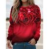 Street Fashion Love Heart Pattern Women Sweatshirts Autumn Winter Long Sleeve 3d Print Trend Men's/Ladies Lovers Pack Sweatshirt