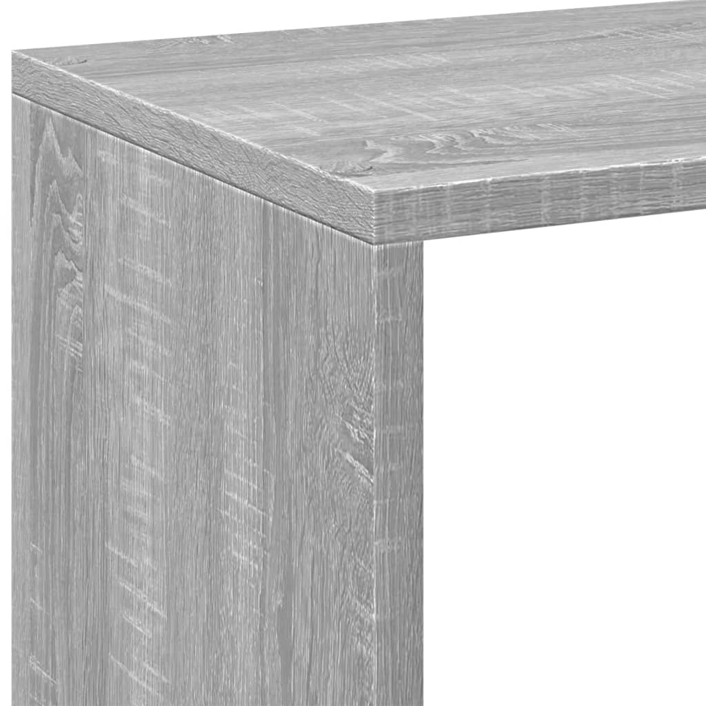 Room Divider Bookshelf Gray Sonoma 69.5 x 29 x 103.5 cm