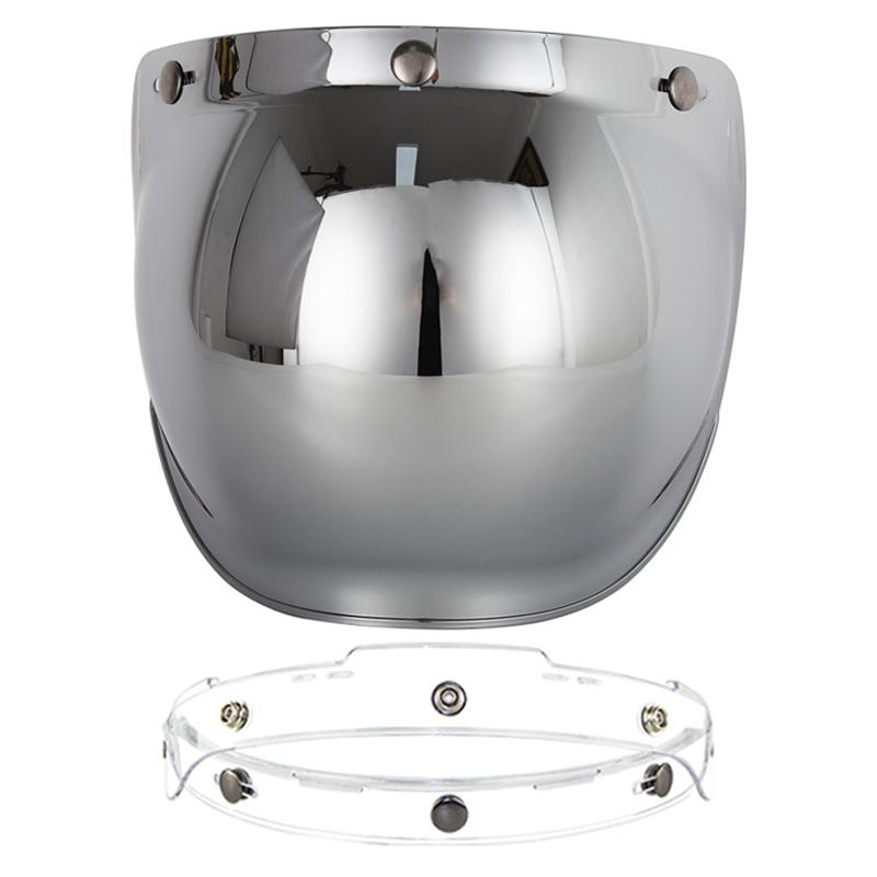 

SEAMETAL Open Face Helmet Visor Motorcycle Helmets Bubble Visors Flip Up Motorcycles Visor Lens Motorcycle Helmet Accessories серебряный