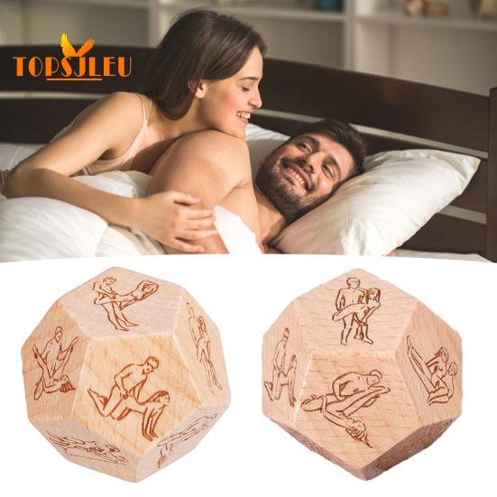 Date-Night-Würfel – Peppen Sie Ihr Liebesleben mit 18 aufregenden Yoga-Posen auf, vielseitige Yoga-Requisiten aus Holz, Jubiläumsgeschenk