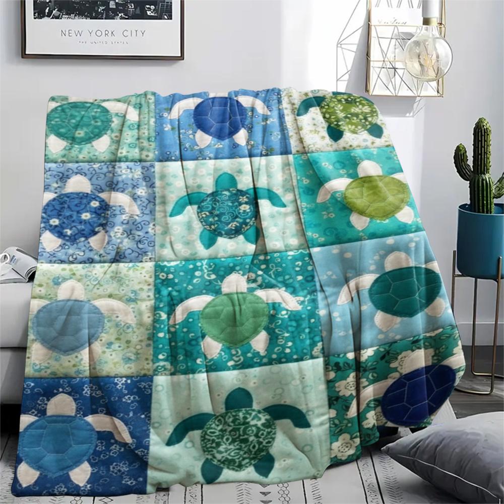 1Pc Animal Collage Print Flannel Blanket, High quality Comfortable for All Seasons, Home Decor, Warmth and Comfort, Perfect for Christmas Gifts 32