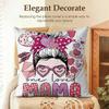 Happy Mothers Day Cushion Cover Natural Linen Organic Fabric DoubleSided Printing Sofa Home Decor Gift Pillow Case
