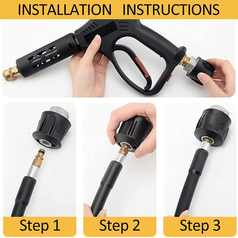 Pressure Washer Hose Connector Converter Power Washer Outlet Adapter M22 For High Pressure Washer Hose