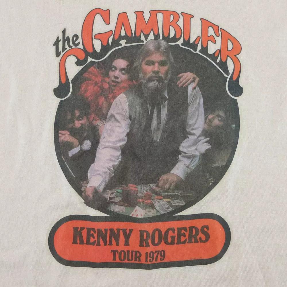 1979 Kenny Rogers The Gambler Tour  Gift For Fan White T Shirt Full Size S-5XL Unisex T-Shirt XL