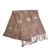 M78237 Monogram Pattern Wool LV Essential Shine Scarf Scarf Pink Wool Women Used