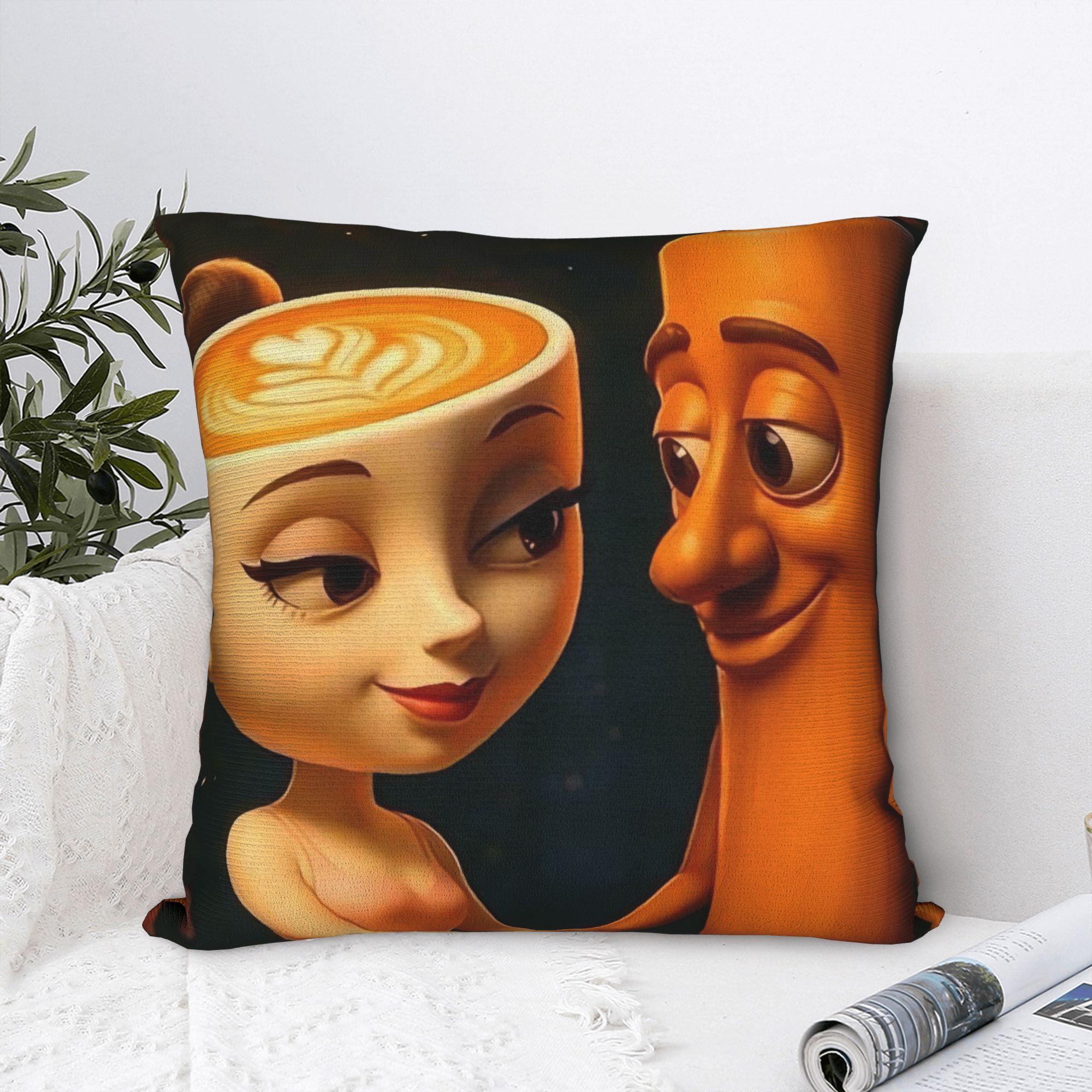 Fine Glasses Unisex Tung Tung Tung Sahur Pillow Case Comfy Pillow Cover For Wedding Party Home Decor Kawaii Pillowcases