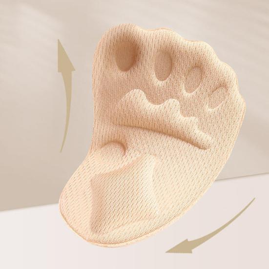 3/5 Pairs Foot Cushions for High Heels Gel Metatarsal Pads with Non-Slip Grip Pain Relief Inserts for Dress Shoes Pumps Sweat-Absorbent Foam Inserts