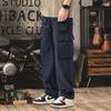 Overalls Men's New Summer American High Street Straight Men's Pants Trendy Brand Versatile Loose Paratrooper Casual Trousers