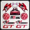 Car Stickers Styling Vinyl Graphics Stripes Car Door Front File Visor Window Decoration For Toyota sport GR Sport GT RAV4 Prius XM9