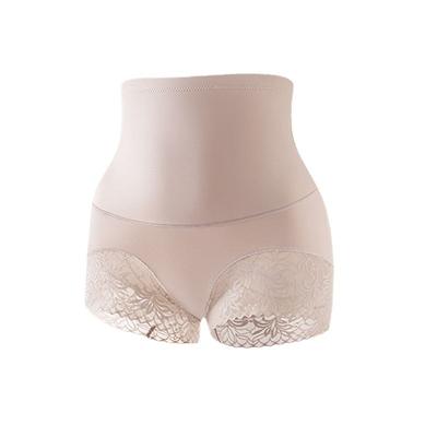 Damen Antibakterielle Baumwolle Hohe Taille und Hüftlift Stark Nahtlos Große Damen Flache Ecke Sicherheits-Pants