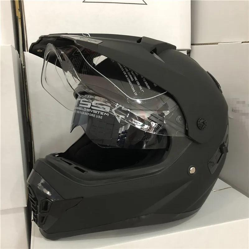 ECE Brands Men's Motocross Racing Helmet Full Face Off Road Motorbike Cross Helmet Dual Shield DOT168 for Motorcycle