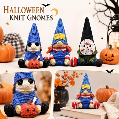 Handcrafted Halloween Figurine Sitting Character with Pointed Hat and Pumpkin Decoration Home Tabletop Ornament for Seasonal Display and Collection