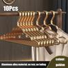 10/5pcs Smooth durable metal shirt dress hanger, lightweight and sturdy metal rack for jacket pants casual pants