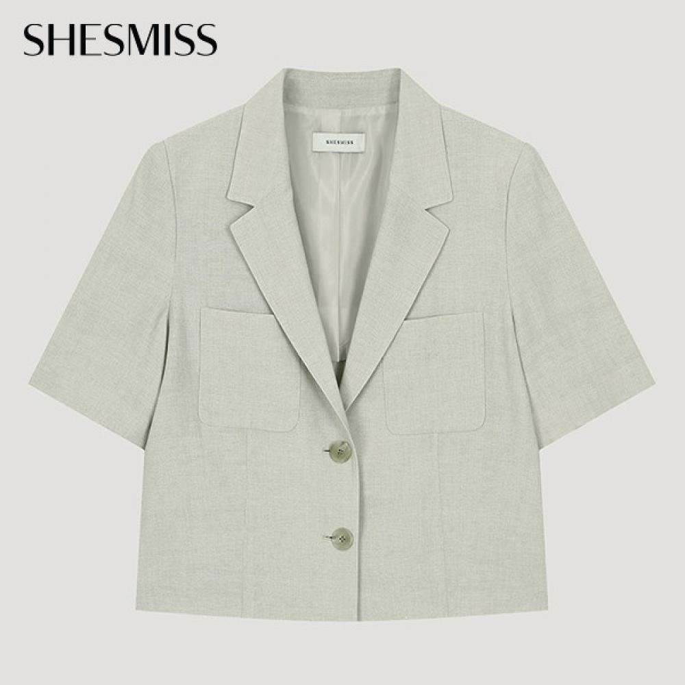

Она S мисс минималистичный прямой пиджак SwSjko22010 Я MELANGE BEIGE/44