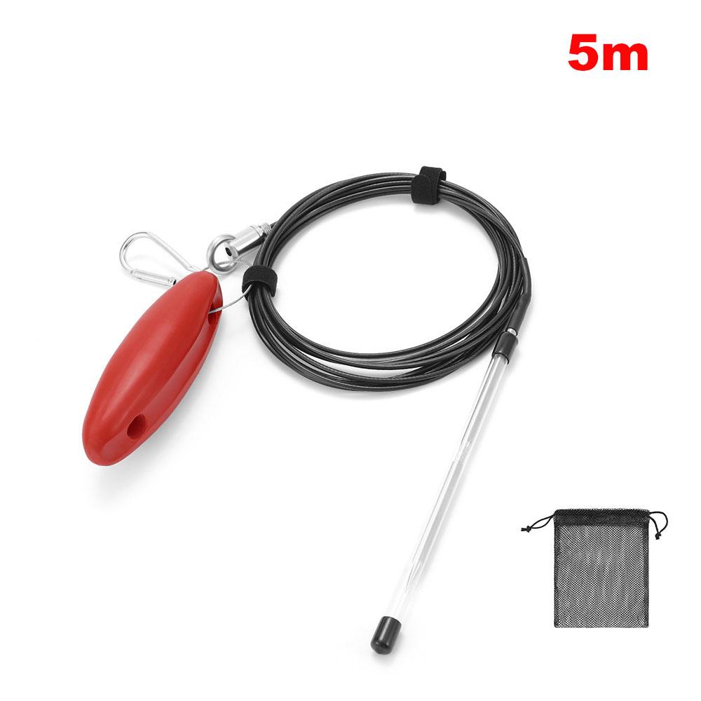 

5m Outdoor Luya Fishing Rope Live Fish Buckle Fish Locker Stainless Steel Ribbon Float Fishing Supplies