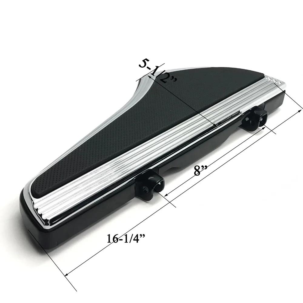 Motorcycle Parts Front Driver Footboard Shark Fin for Harley Davidson Road King 2009-2013 Trike 2000-2017 Softail Road Glide