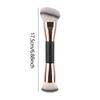 Duals Ended Liquid Makeup Brush Round & Angled Makeup Brushes,Synthetic Makeup Brush for Blending and Application Liquid