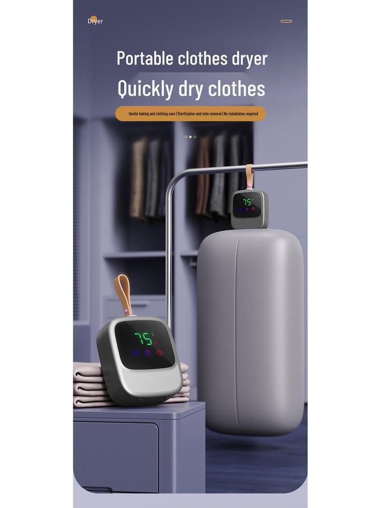Portable Multi-Functional Smart Clothes Dryer - Quick Dry, Constant Temperature, Foldable for Dorm & Travel