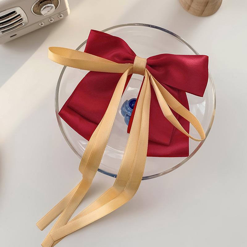 Big Bow Tassel Streamer Fairy Hairpin Cute Headgear красный