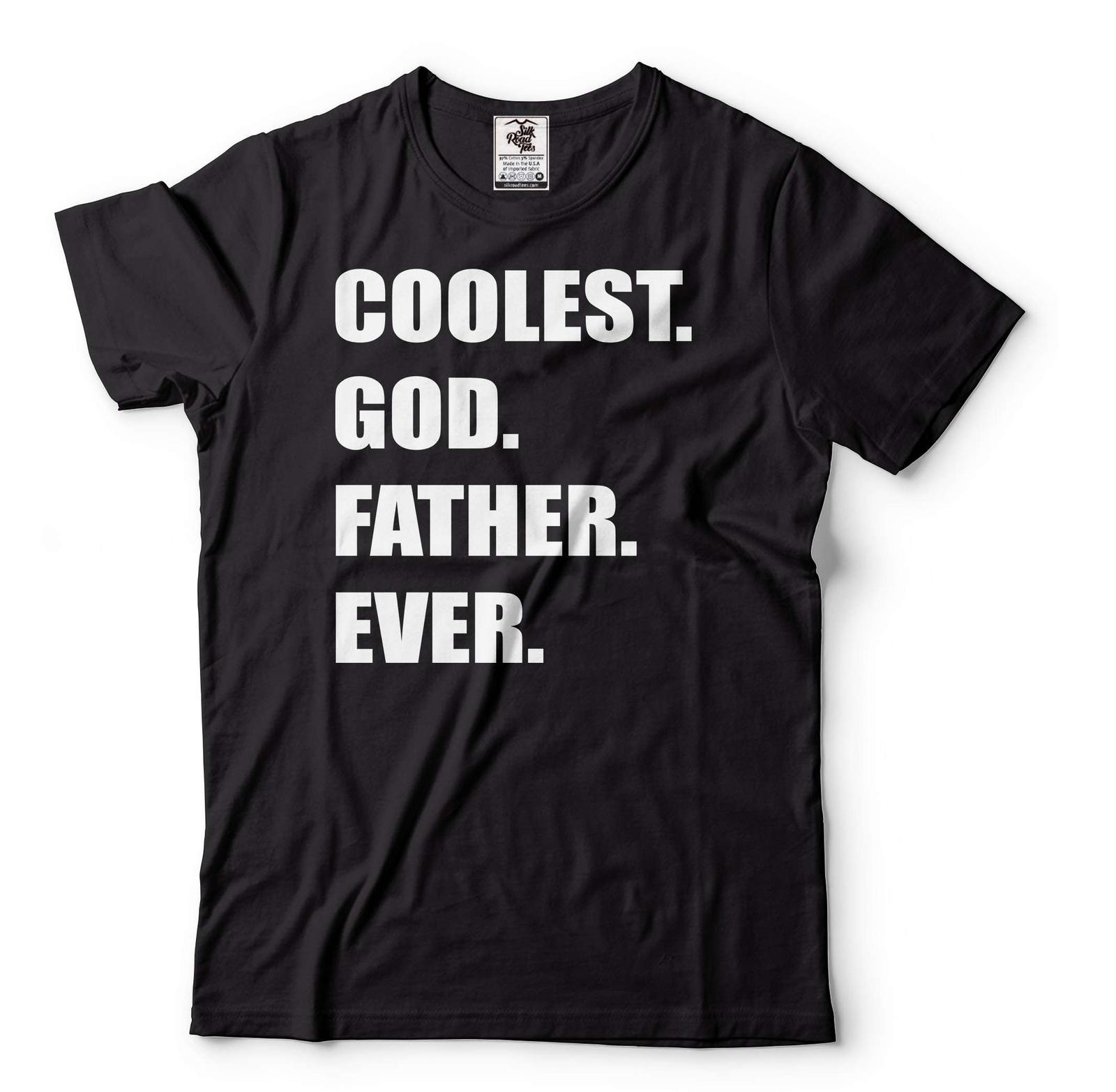 Mens Coolest God Father Ever Shirt Godfather Gifts Best Godfather Shirt Gift 4XL
