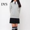 Regular Fit Pullover Knitting Sweater V-Neck Solid Color Long Sleeve Ribbed Hem Cuff Women Jumper Tops Autumn Winter Casual Street Party Uniform