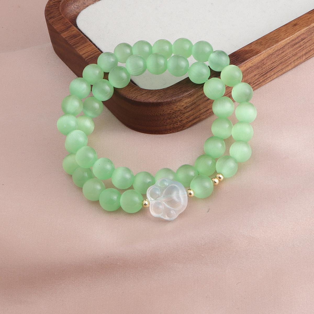 Opal Chalcedony Cat Claw Bracelet Dark Blue Opal Chalcedony Cat Claw Bracelet Dopamine Fashion