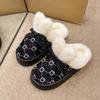Cixi cotton slippers autumn and winter new thick bottom bag head rabbit ears home indoor non-slip warm