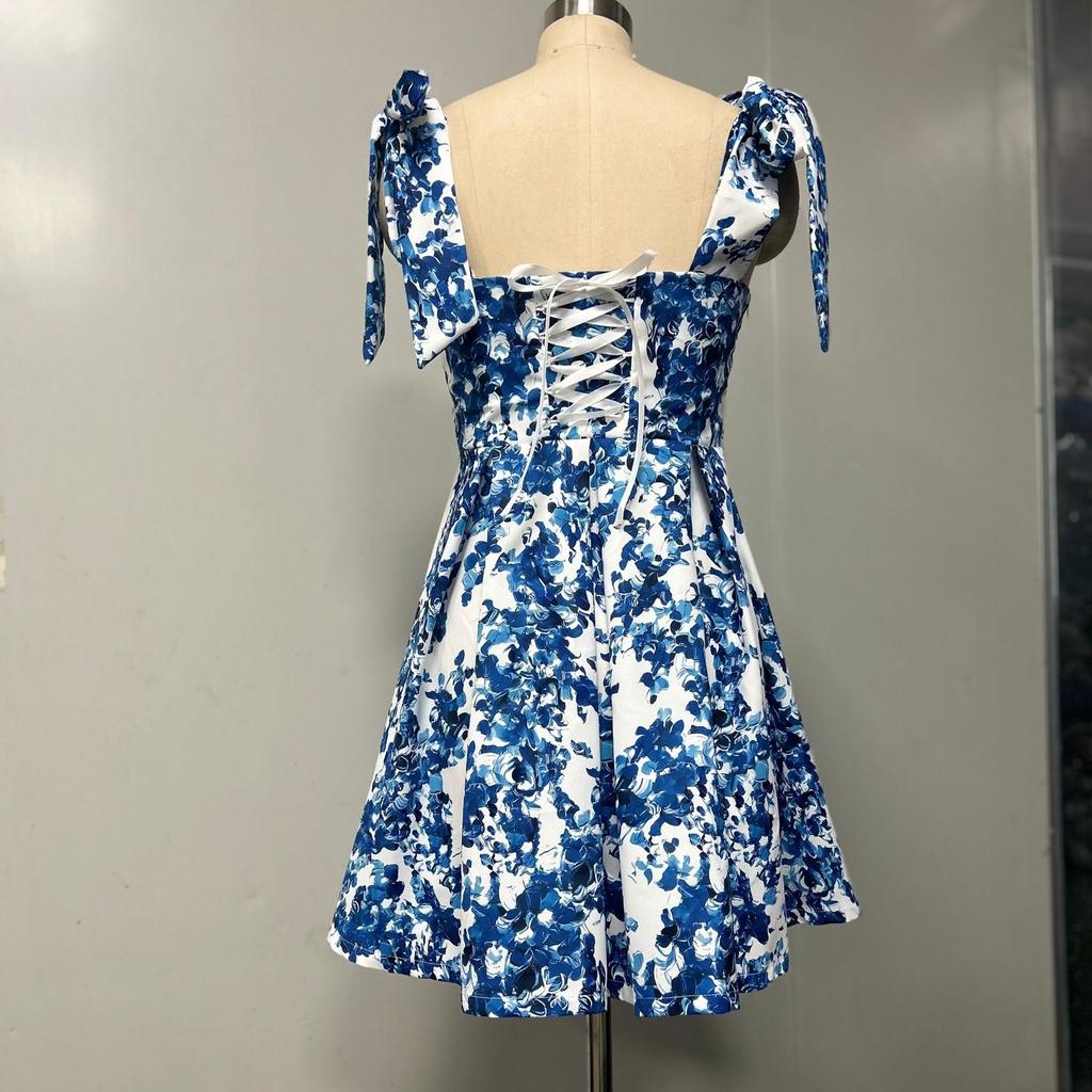 GMXIA Spring Summer Off-the-shoulder Women's Fashion Organza Fairy Short Style Evening Dress