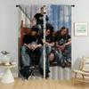 Set Of 2 Curtains Living Room Curtain Virgin Mary Home Interior Halloween Decoration Partition Shades With Mosquito Repellent Polyester Perfect For