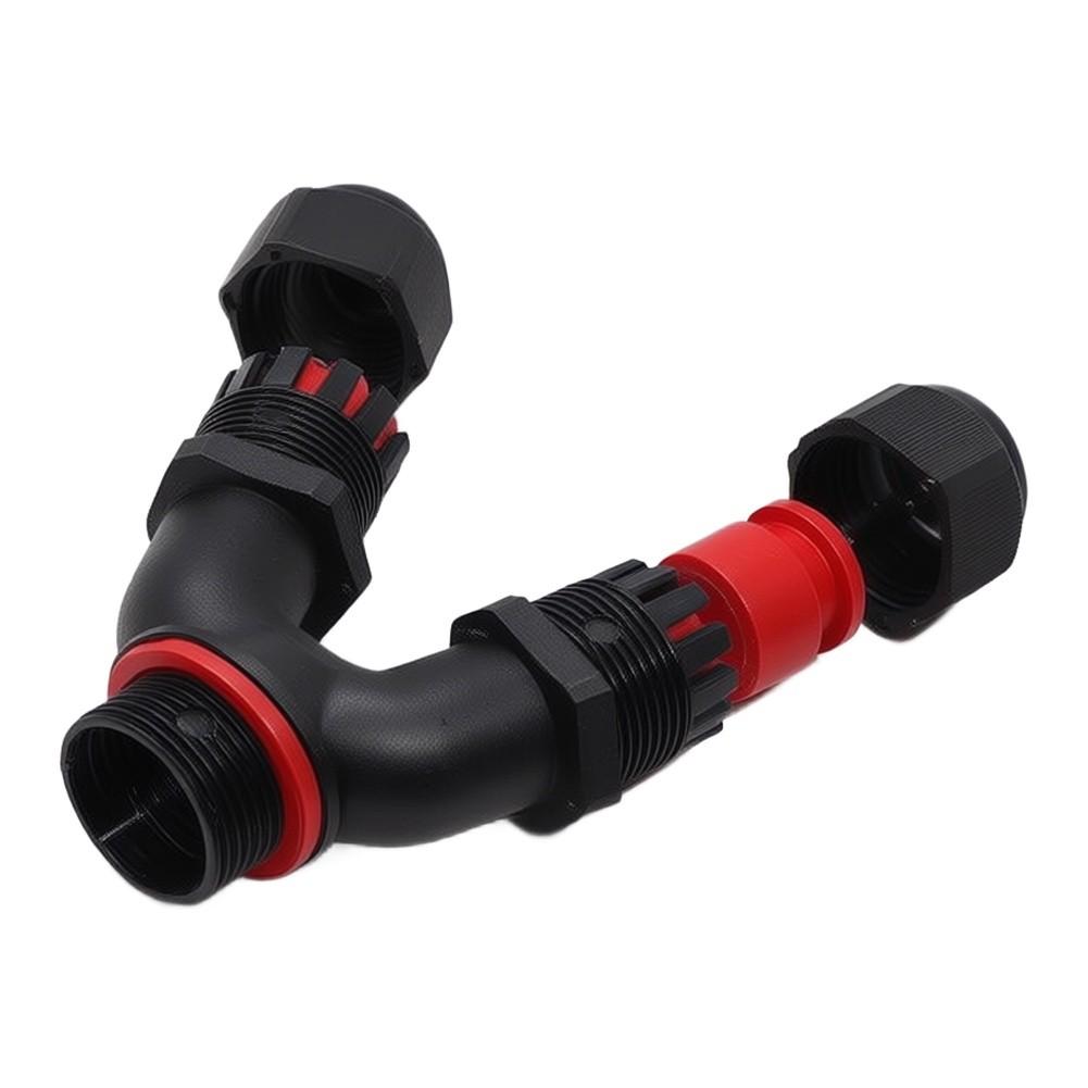 5pcs Y-Type Waterproof Wire Connector 5 Cores Socket Connector For Outdoor Dustproof Moisture-proof UV-resistant Nylon Connector