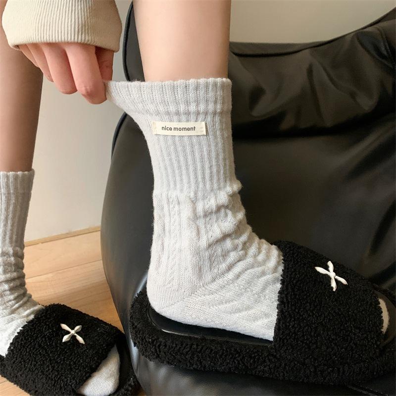 Women's Autumn and Winter Style Thick Plush Warm Twist Cloth Standard Wool Sleep Long Pile Socks