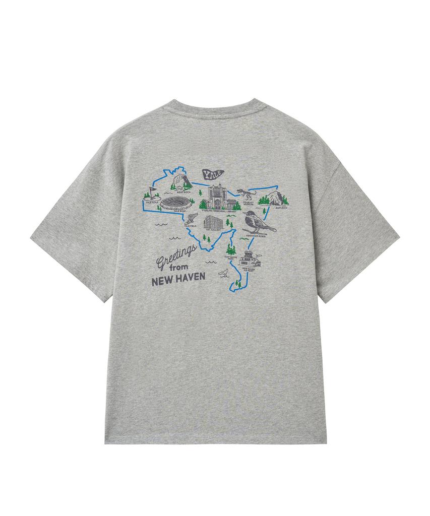 YALE Connecticut Graphic T-Shirt_Gray