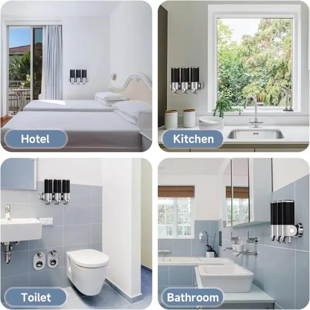 Waterproof Hand Sanitizer Holder Moisture-proof Wall Mount Dispenser Bathroom Soap Dispenser  Hotel