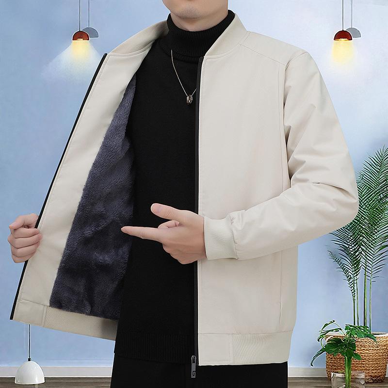 

Зимняя флисовая куртка мужская модный бренд свободного большого размера с бейсбольным воротником верхняя часть утолщенная теплая куртка может быть расстегнута дважды 6XL армия зеленый