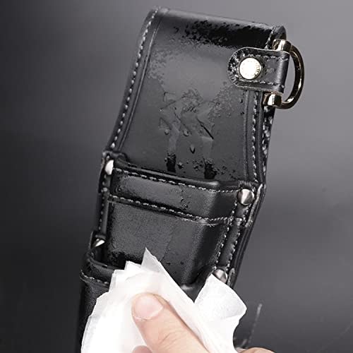 Fujiya 3-Tier Holder, Black and Gold, Light PU Leather Series, AH-63BG