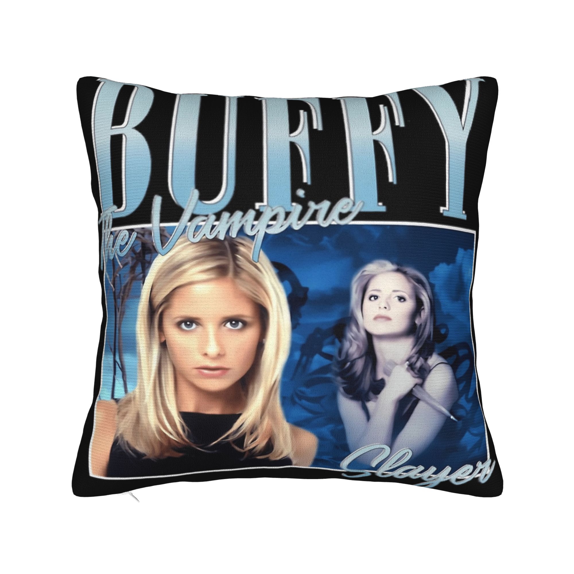 Decorative Pillowcases Buffy the Vampires Slayers Merch Home Horror Movie Pillow Case Cover Square Multi-Size 12x12Inch