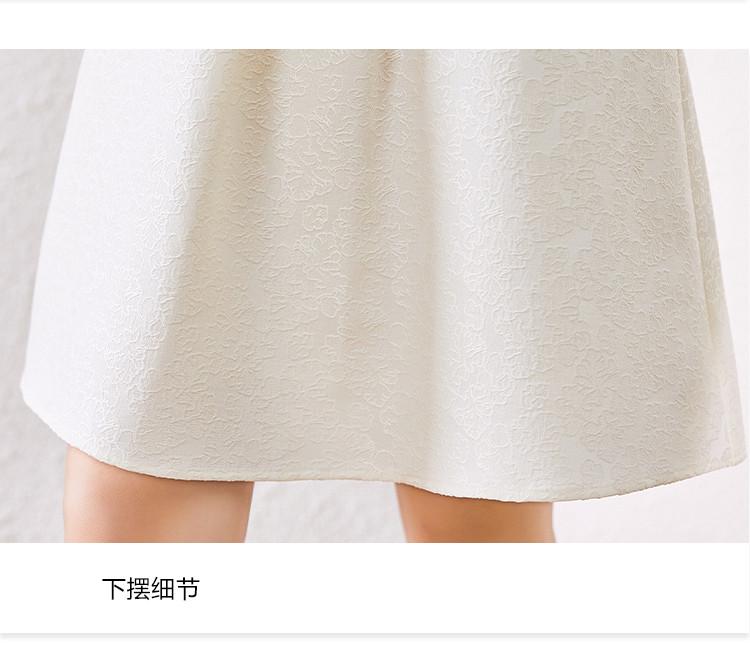 Good Looking Outfit, Summer Hot Item, Design Sense, Temperament, Commuting Nail Bead Round Neck Short Sleeved Dress, Women's Slimming A-line Skirt