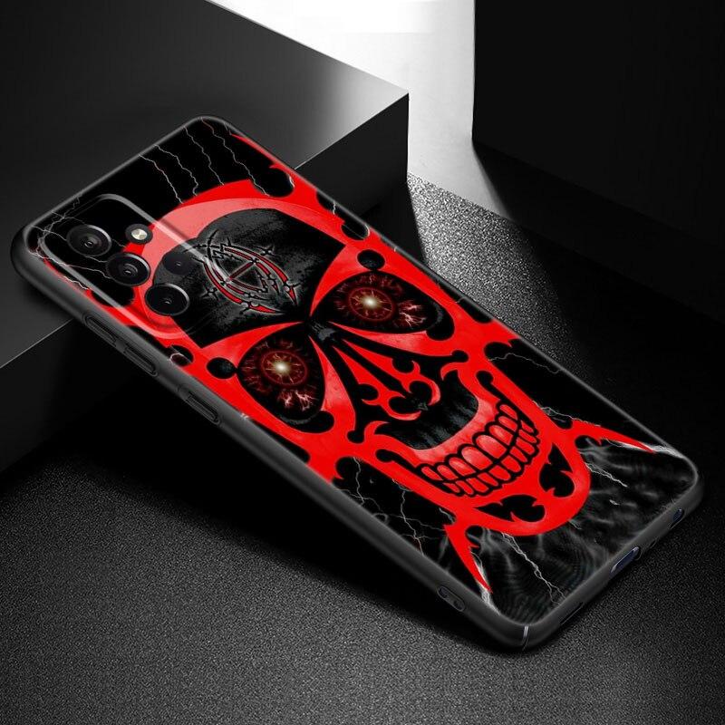 Satanic Scary Skull Phone Case For Samsung Galaxy A21 A30 A50 A52 S A13 A22 A32 A33 A53 A73 5G A11 A12 A31 A51 A70 A71 A72 Cover