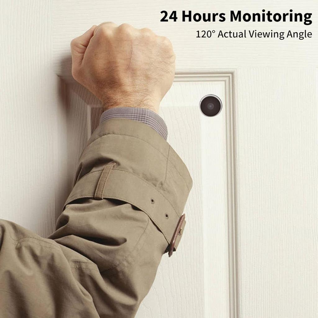 Digital Peephole Viewer Doorbell Mini HD Smart Security Camera 3.5 Inches Indoor LCD Screen