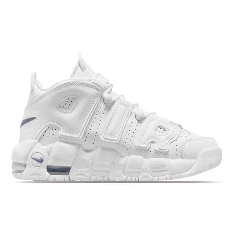 Nike Air More Uptempo White Midnight Navy GS Sneakers DH9719-100