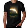 Sonnenfinsternis T-Shirt Basic Freizeitkleidung Kurzarm Top