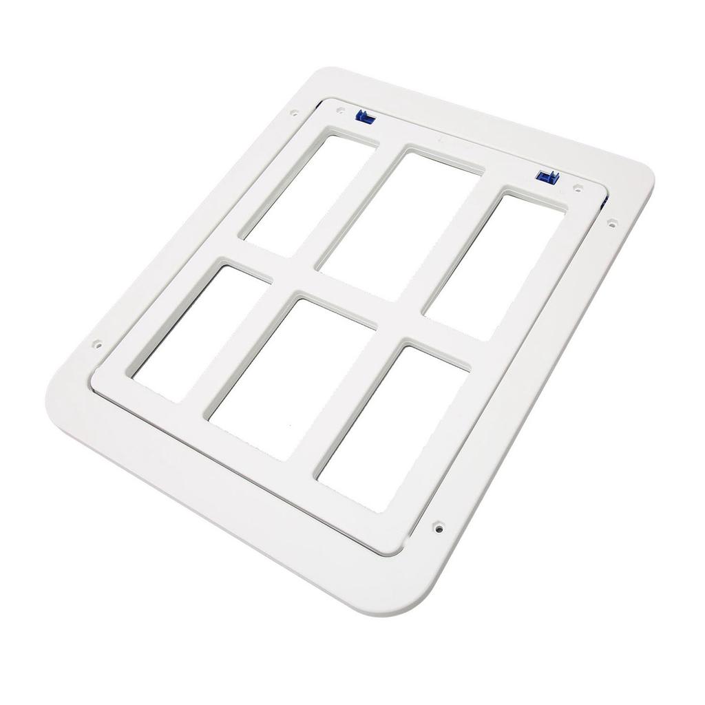 Dog Screen Door Lockable Pet Screen Door Double Magnetic Closure Sturdy Doggie Door for Pet