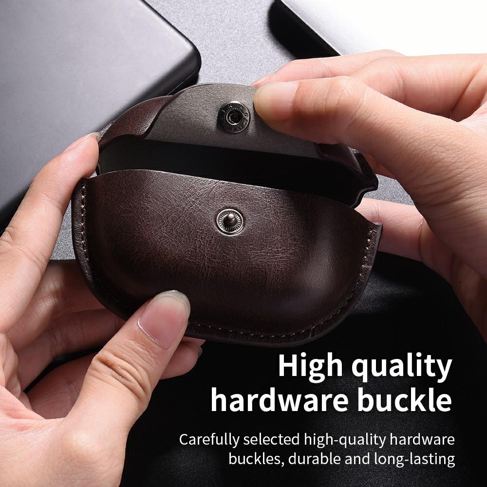 For Beats Powerbeats Pro 2 Earphone Case Business Leather + PC Protective Cover
