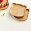 Cartoon Cat Bear Shape Wooden Dinner Plate Beech Wood Tableware Fruit Dessert Dish Kitchen Retro Table Decoration Snack Plates