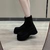 Women's Thin Fashion Versatile Soft Elastic Comfortable Ankle Boots Shock Absorption Non-slip Casual Sports Martin Boots