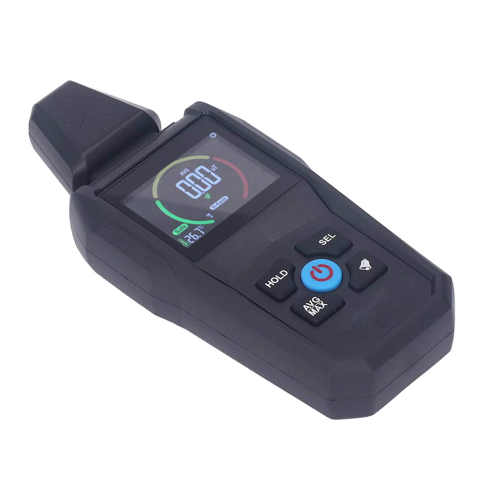 

Измеритель ЭМП Высокая точность Звуковая и световая сигнализация ЖК-дисплей с подсветкой Детектор электромагнитного поля