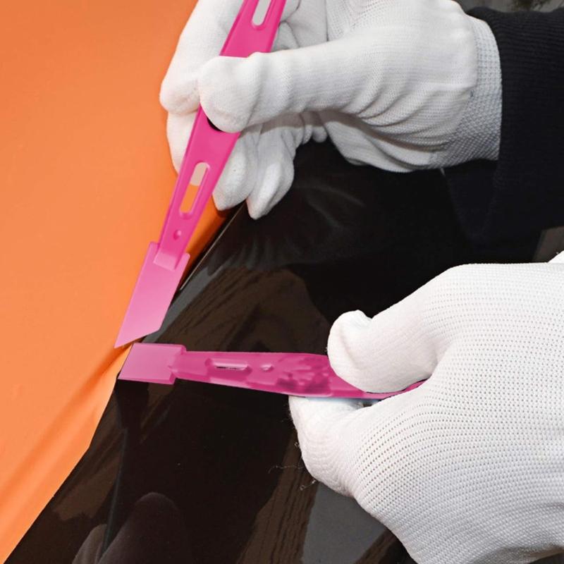 Curved Surfaces Applicator Kit with Magnetic Retention System Easy to Carry Tool for Professional Auto Film Installation